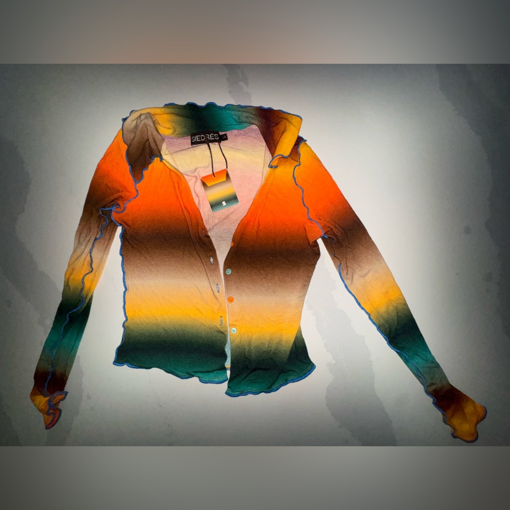 BRAND NEW W/TAGS Siedres Gradient Button-Up Set